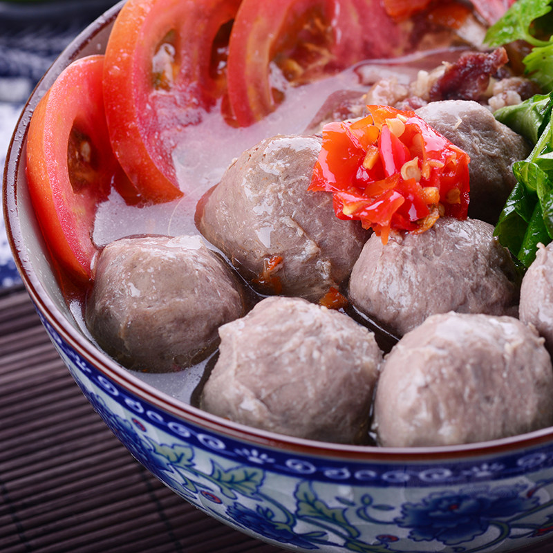 正宗潮汕牛肉丸手打牛筋丸潮州汕头牛肉丸子组合烧烤火锅商用食材