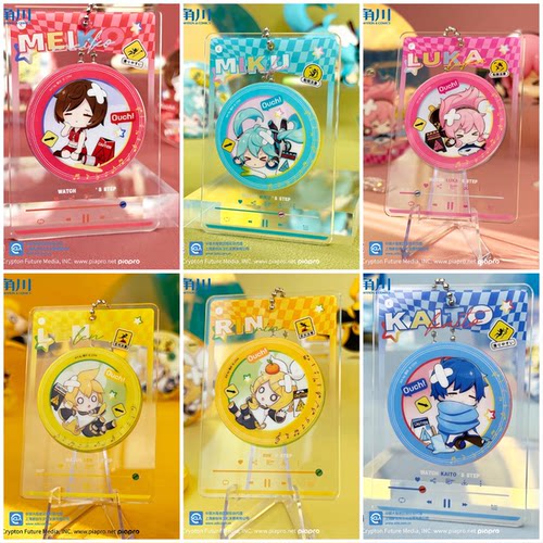 天闻角川正版周边 摔倒的初音未来系列 亚克力唱片挂件 初音巡音