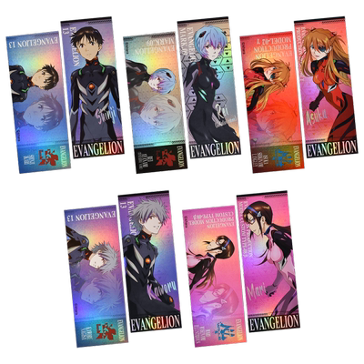暴蒙正版新世纪福音战士EVA 镭射票书签 绫波零 明日香 渚薰 官谷