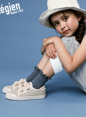 法国Collegien女童袜子春秋蕾丝花边公主袜女宝宝短袜婴幼儿袜子