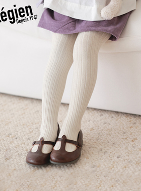 法国Collegien女童连裤袜秋冬款埃及长绒棉打底裤宝宝裤袜可外穿
