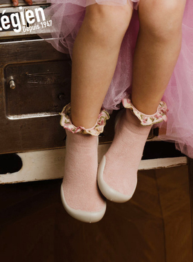 Collegien室内鞋女宝宝鞋子秋冬儿童地板袜鞋软底婴儿鞋1到2岁