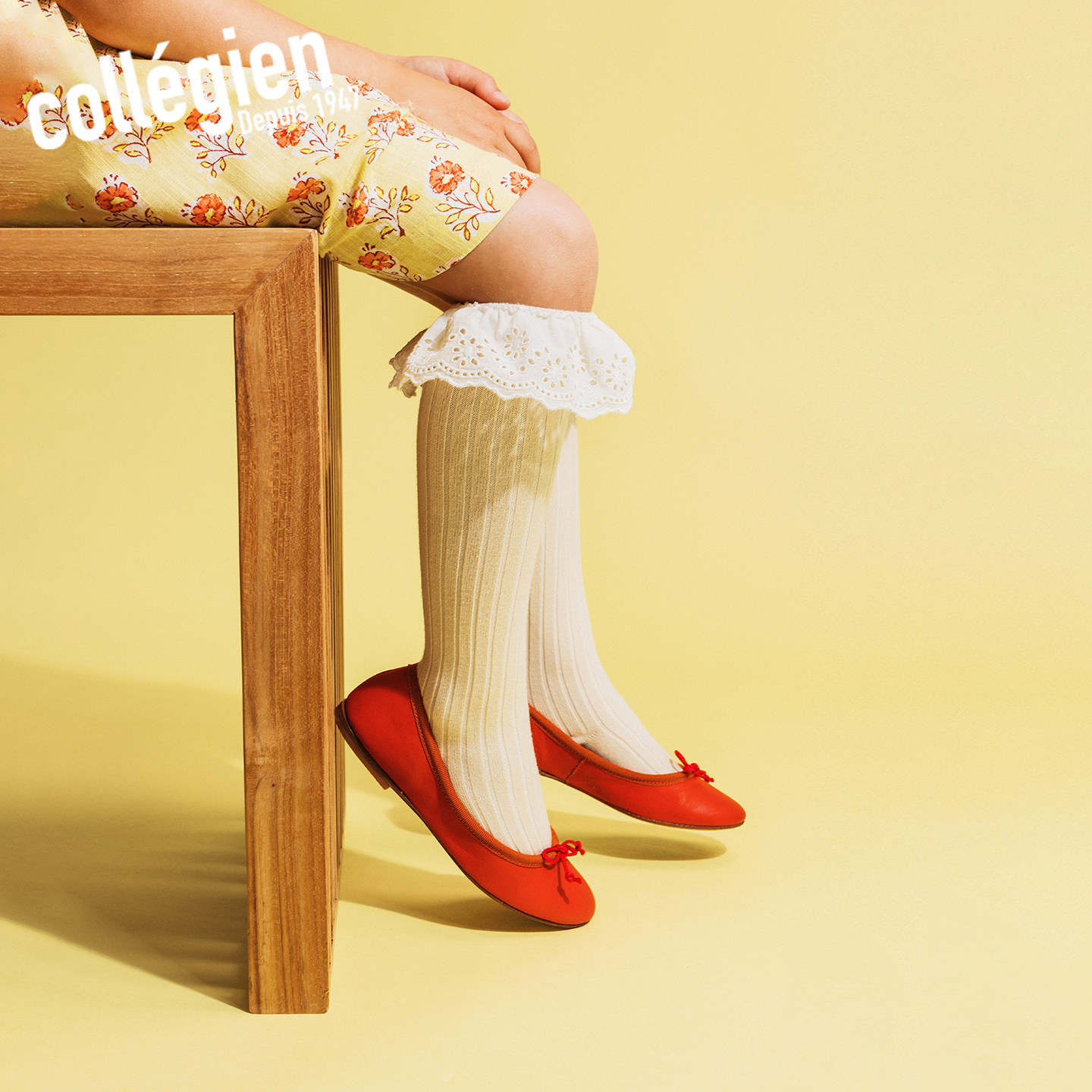 Collegien女童中筒袜2026新款埃及长绒棉春夏宝宝袜子婴儿长筒袜