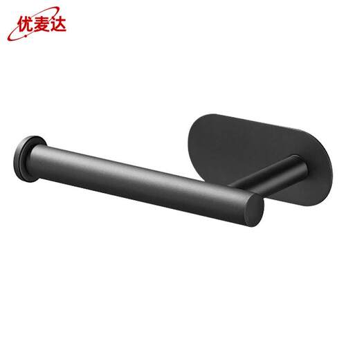 Y7466壁挂式卷纸架304不锈钢厕纸架酒店卫生间免打孔纸巾架本色