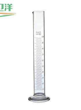 卫洋WYH-049玻璃量筒实验室器材刻度量筒平底直筒25ml（2个装）