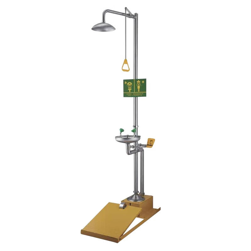 ANZHIDA1001-1SS304碳钢复合式防冻紧急冲淋洗眼器工业应急验厂双