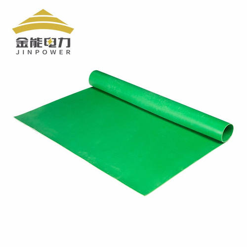 金能电力配电房绝缘胶垫10kv橡胶绝缘垫高压绝缘地垫绿色5mm厚1.2