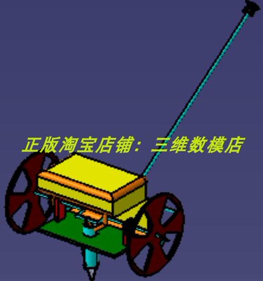 创新农业播种机械 农具Catia含参 外观设计造型 3D三维几何数模型