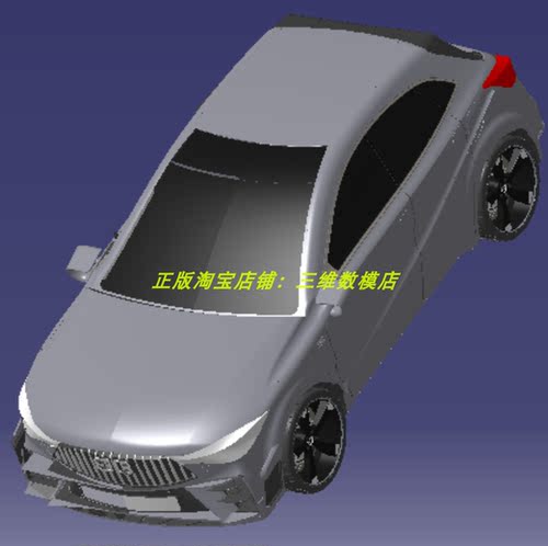 3m米tbo t2小汽车SVU轿车曲面 3D 三维模型 几何数模车轮胎制动盘
