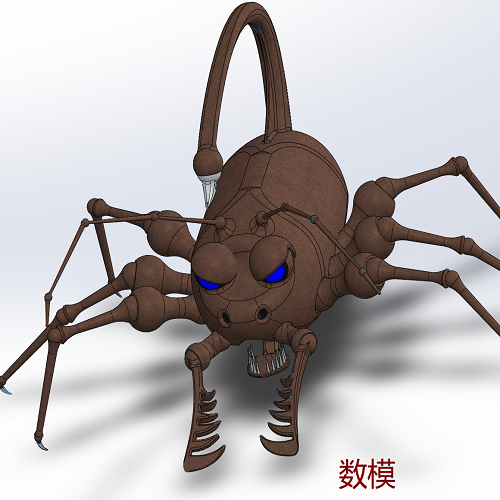 蝎子动画动物曲面造型3d三维几何数模型昆虫玩具图纸素材