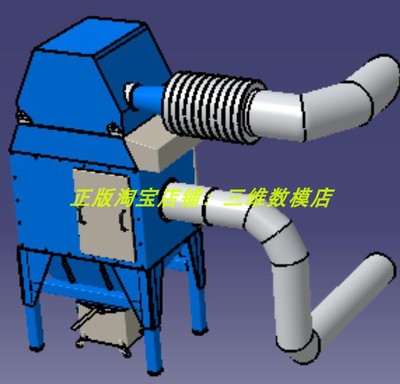 空气体过滤塔过滤器实体外观结构 三维几何数模型 3D打印素材 stp