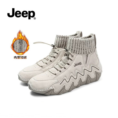 jeep高级感棉鞋短靴女绒