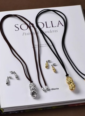 简约好事花生吊坠项链耳环女