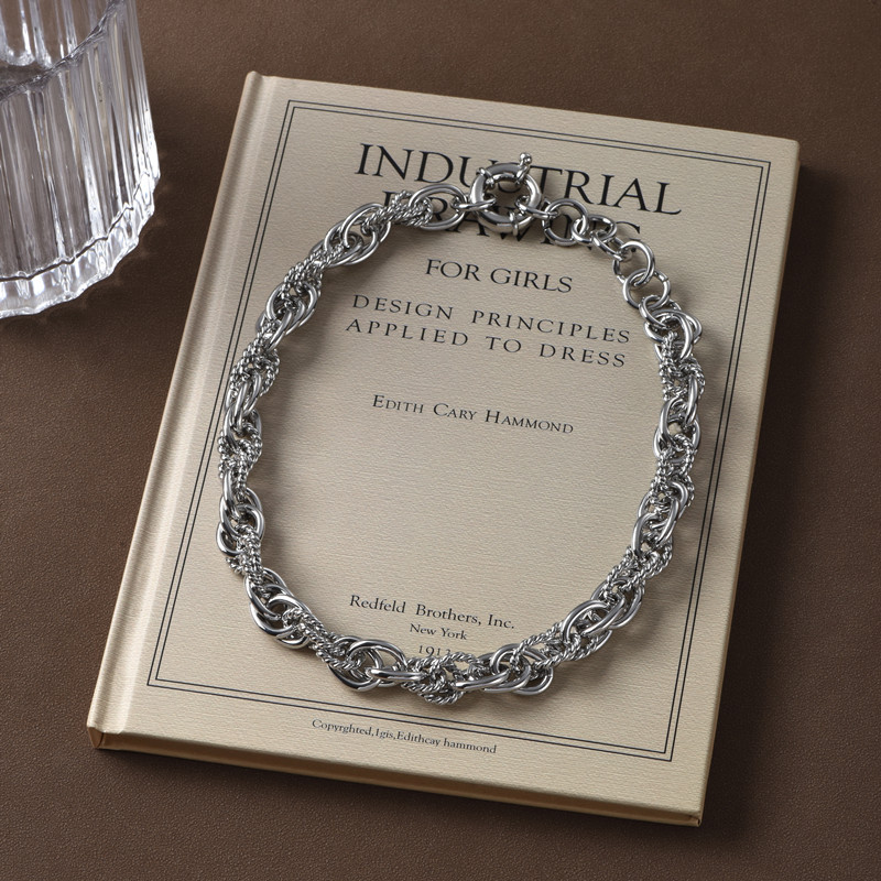 圆环拼接夸张毛衣链ins博主同款