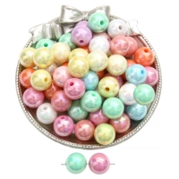 Акриловое украшение-шарик, диаметр 14мм, 14mm, 2.5mm, 20 шт