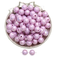 Сиреневое акриловое украшение-шарик, диаметр 6мм, 6mm, 1.5mm, 200 шт