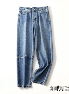 Lee牛仔裤女22春夏新高腰显瘦411版型萝卜LWB1004115PN00F-A01303