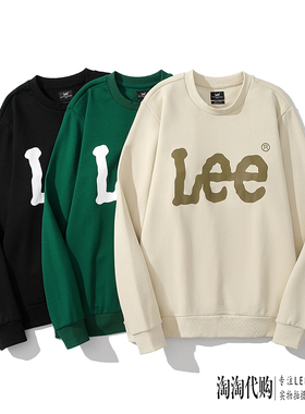 Lee卫衣男春秋新圆领印花LMT006571201764-K11000-A03034-A03031