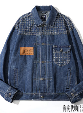 Lee牛仔夹克男2021春秋新款101+休闲外套LMT0011625DG00F-A00033
