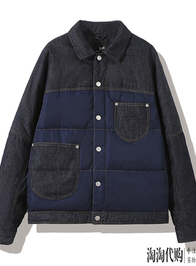 Lee羽绒服男24年秋冬新拼接加厚保暖外套LMT0078326VC00F-898L00