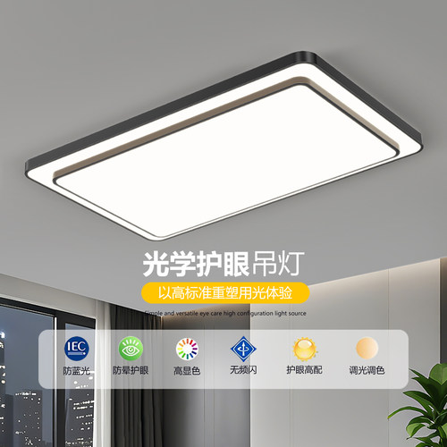 现代简约客厅吸顶灯LED意式设计师新款大厅灯高级感卧室书房灯具
