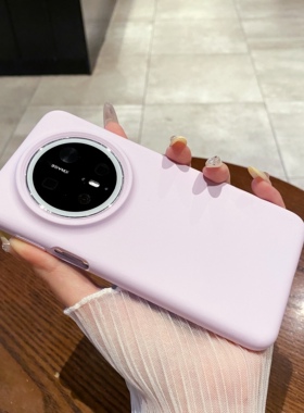 高颜值适用于oppoReno14Pro软糯液态硅胶亲肤手机壳Reno13紫罗兰纯色13ProfindX8ultra手感新款日韩简约防摔