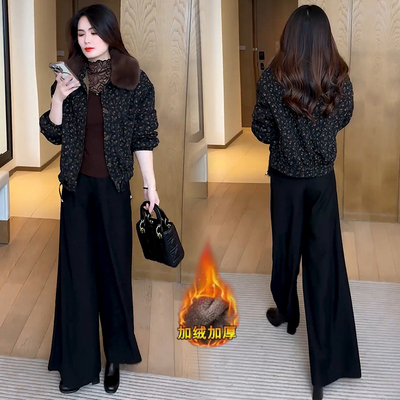 加绒加厚短款外套女2025冬季新款