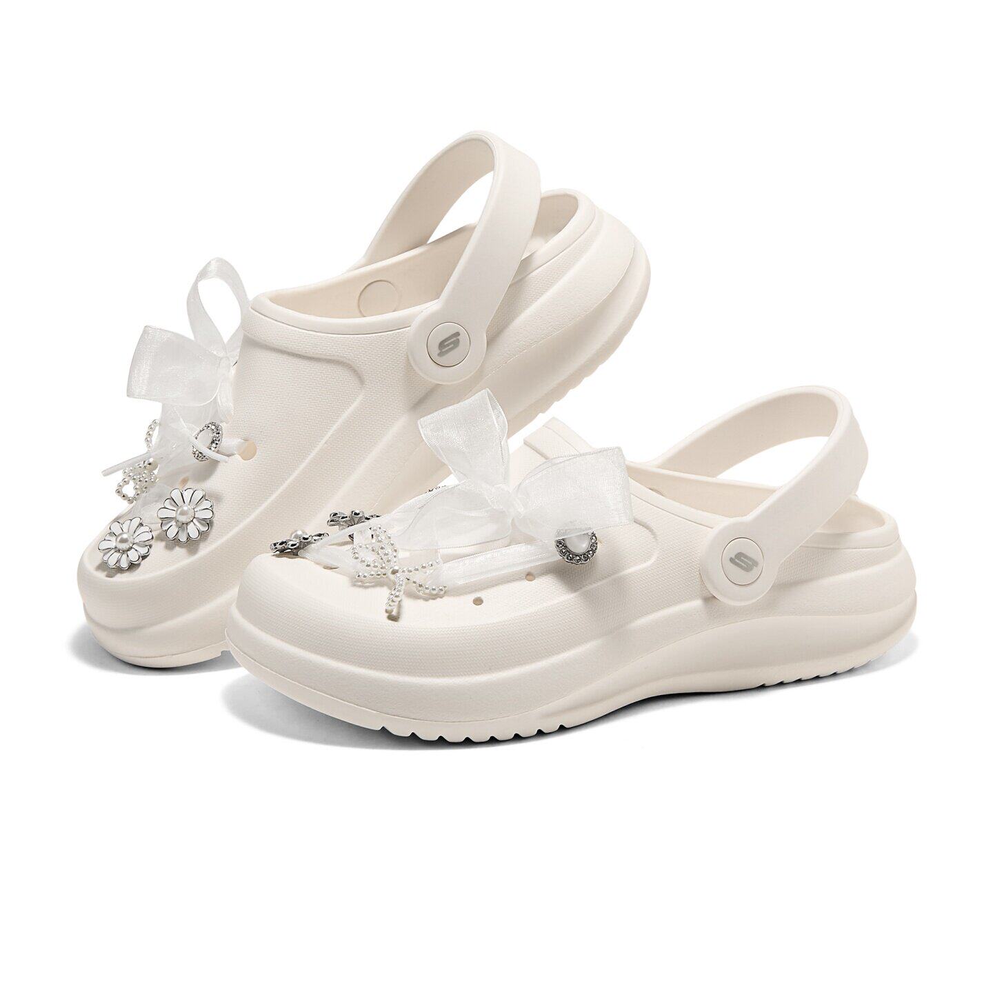 Skechers斯凯奇2026新款春夏季女士舒适增高厚底休闲泡泡鞋111725