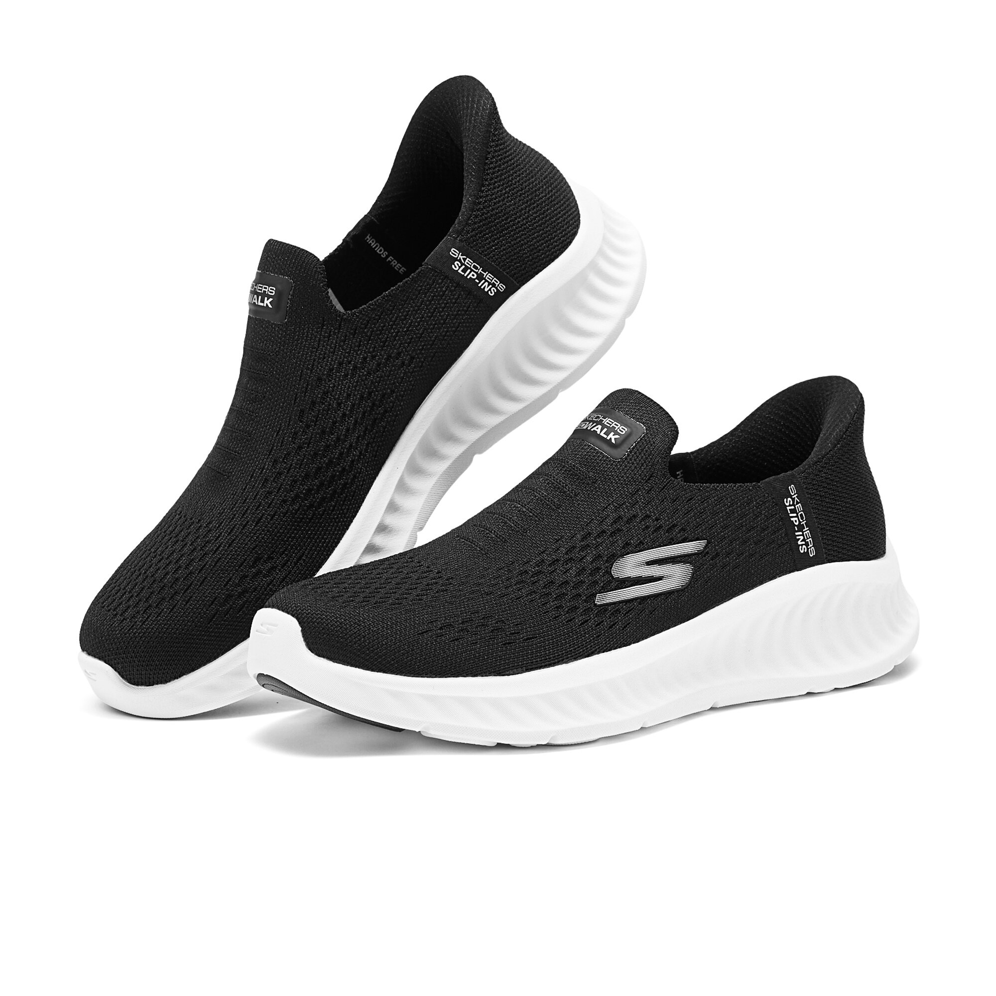 Skechers斯凯奇新款女士日常舒适透气干爽一脚蹬休闲健步鞋125642