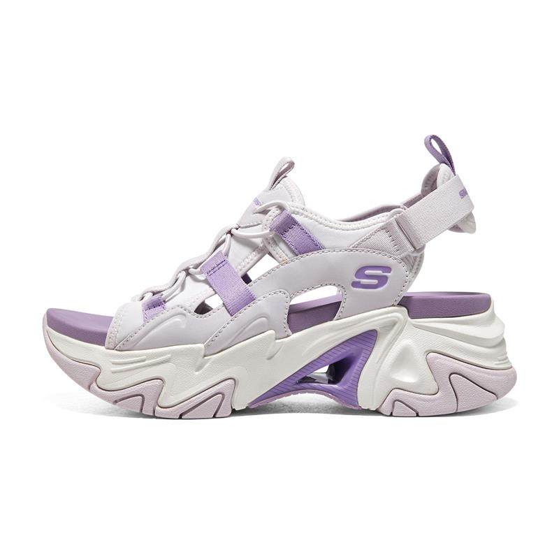 Skechers斯凯奇女鞋夏季轻便厚底机甲风66666302运动凉鞋119874