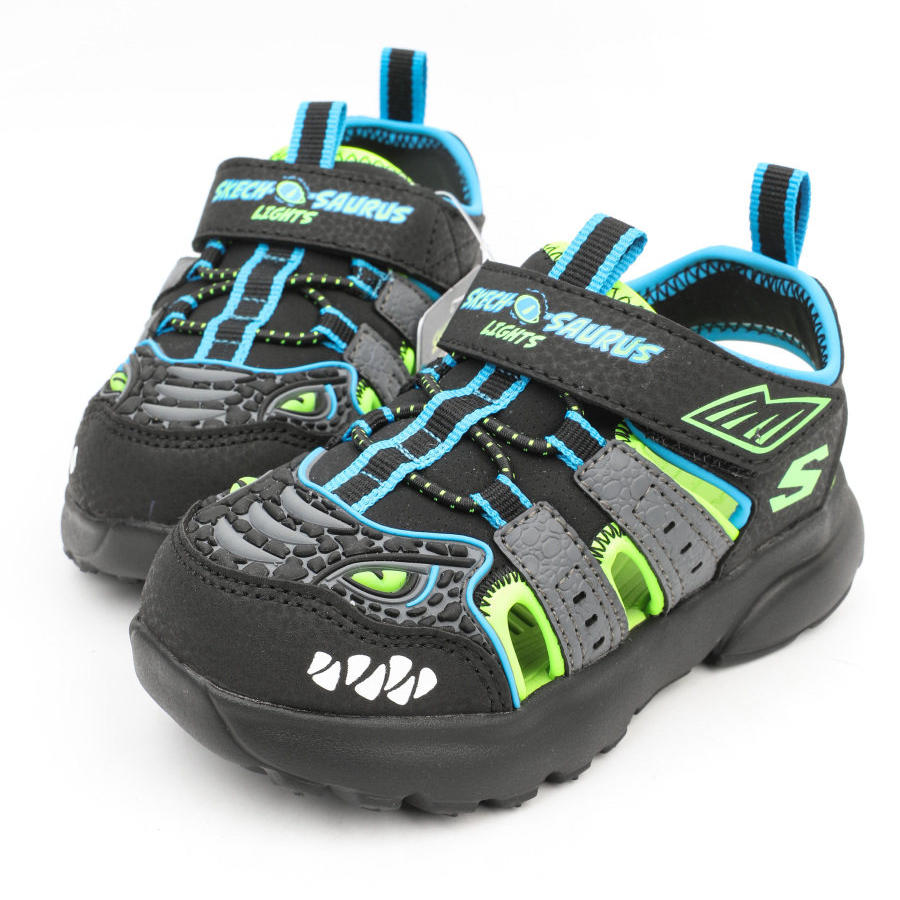 Skechers斯凯奇男孩小童款缓震透气包头溯溪鞋休闲凉鞋402284N