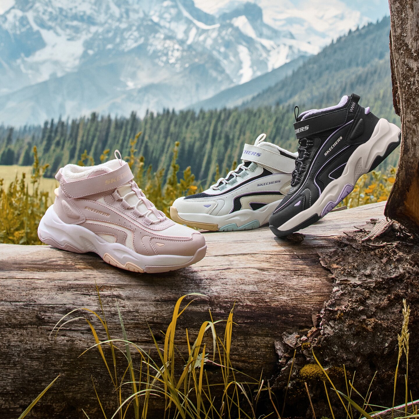 Skechers斯凯奇2025新款女童轻质秋冬款加绒冬靴雪地靴319258L