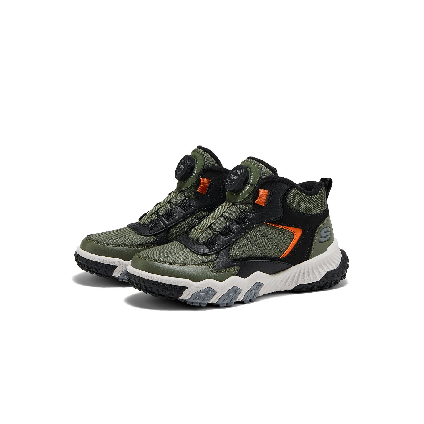Skechers斯凯奇2025新款男童秋冬加绒保暖高帮冬靴雪地靴405324L