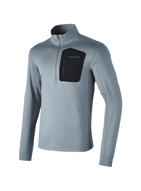 Skechers斯凯奇男士舒适针织半拉链卫衣立领跑步运动外套P124M007