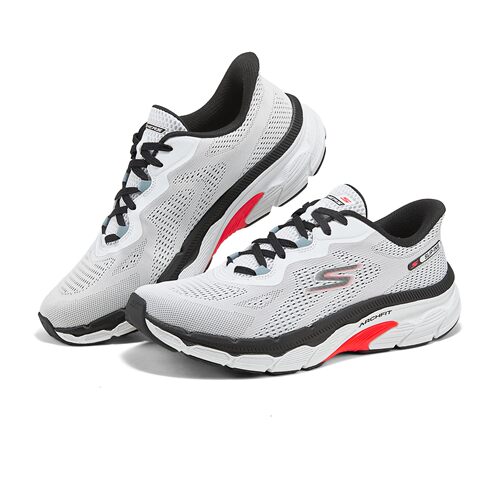 Skechers斯凯奇男士缓震厚底透气耐磨轻盈舒适专业跑步鞋221101