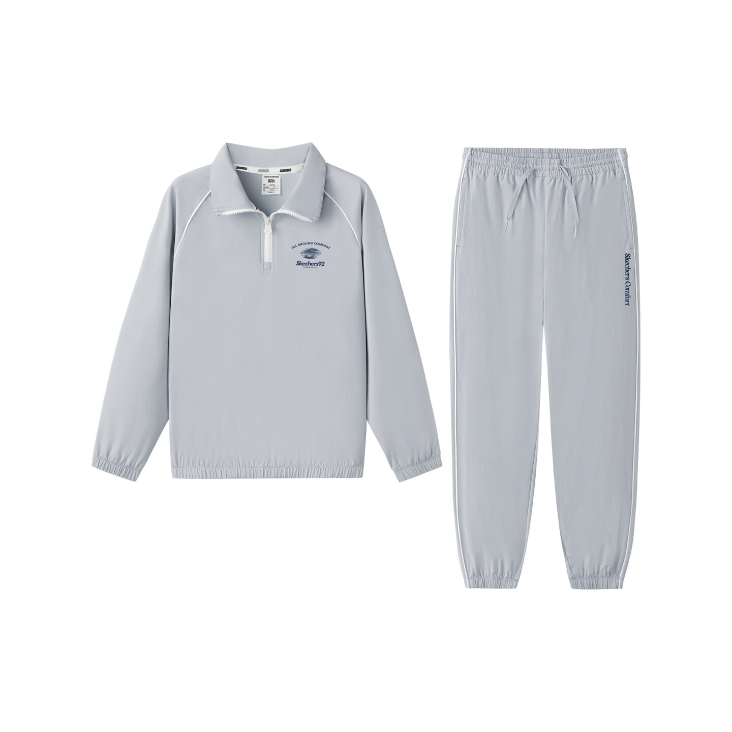 Skechers斯凯奇2025新款男女童舒适休闲百搭秋冬季套装L325K002