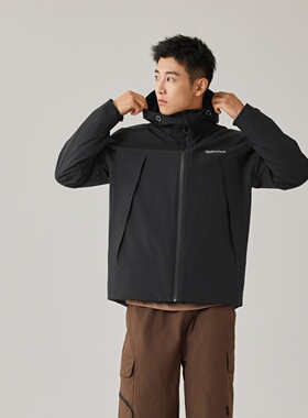 Skechers斯凯奇2025新款男士冲锋衣秋冬季三合一抓绒内胆P425M136