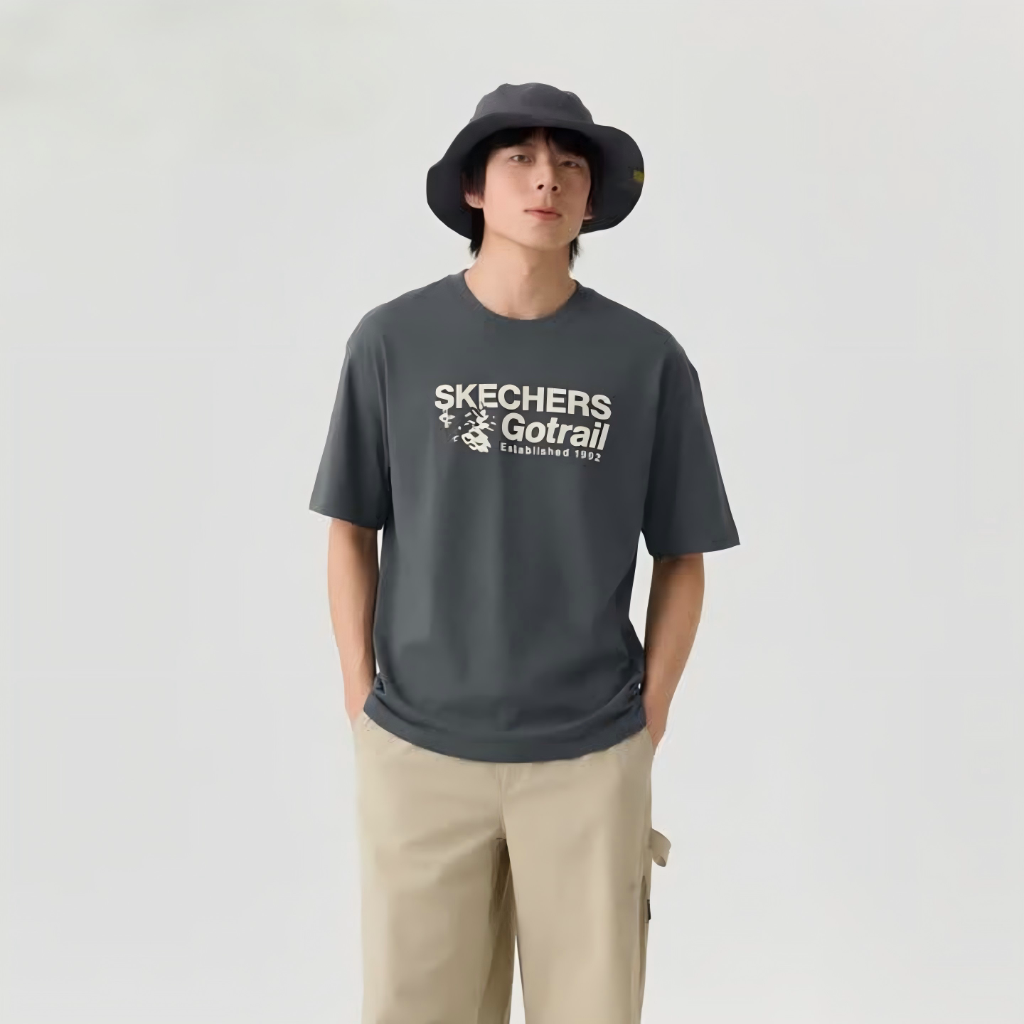 Skechers斯凯奇2026新款男女款春夏季抗菌针织短袖T恤衫P226U076