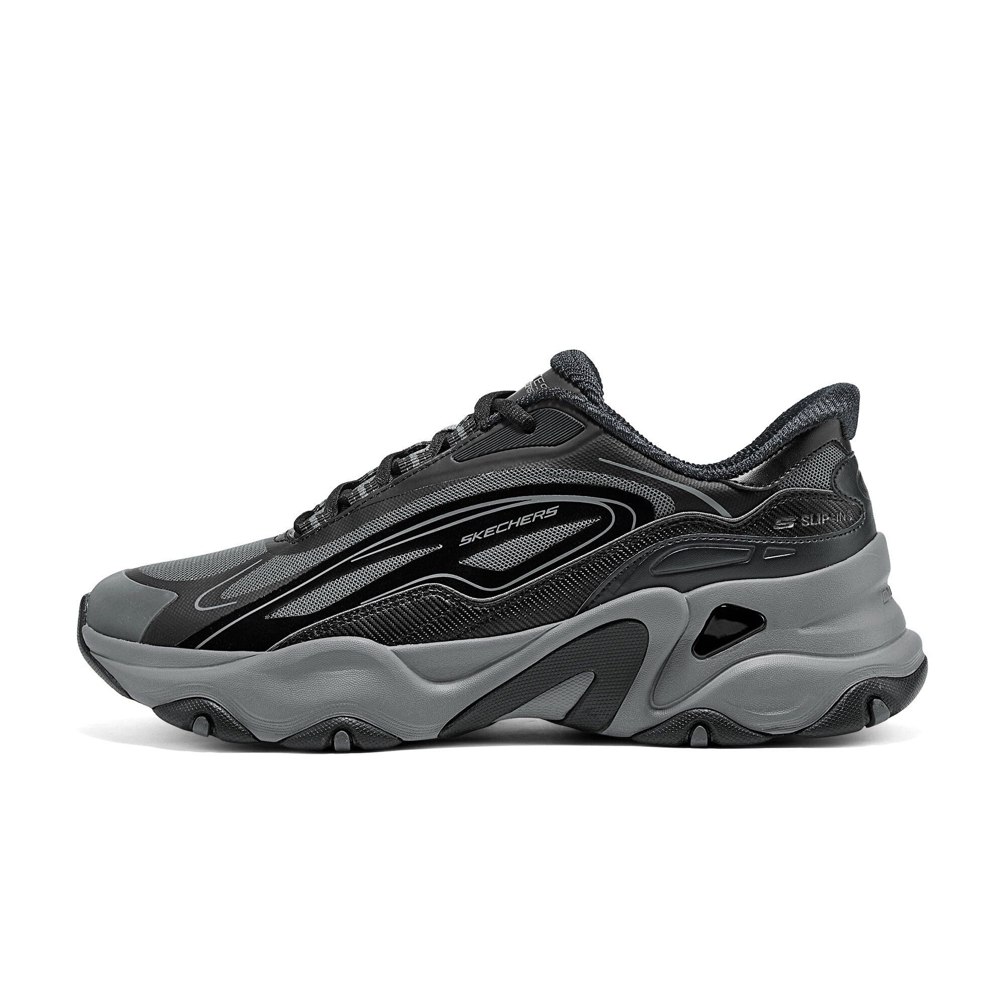 Skechers斯凯奇2025新款男士轻质舒适缓震百搭透气老爹鞋232427