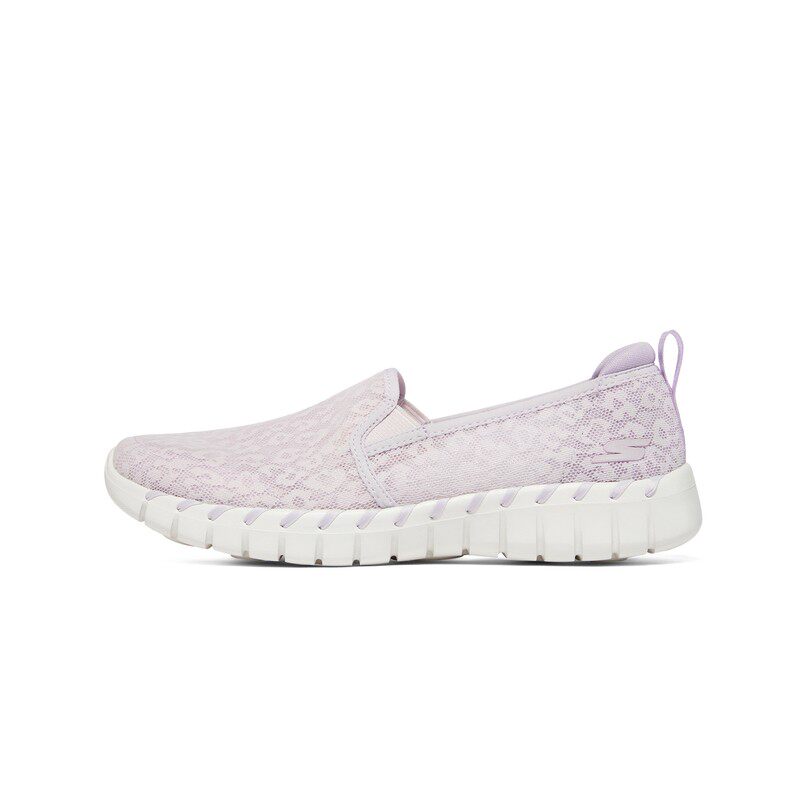 Skechers斯凯奇夏季百搭蕾丝一脚蹬女透气懒人鞋健步鞋124732