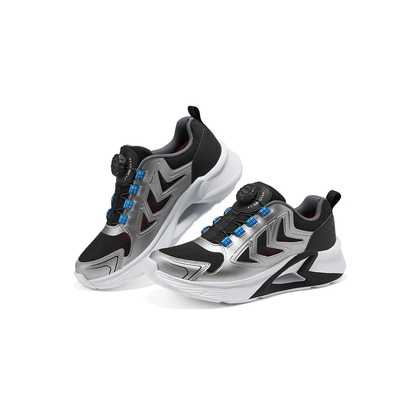 Skechers斯凯奇2026新款男童舒适纯色百搭旋转钮运动鞋405359L
