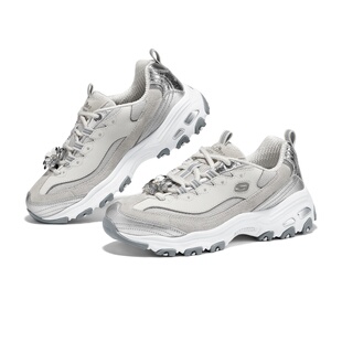 Skechers斯凯奇2025年新款女士休闲舒适厚底增高绑带老爹鞋150720