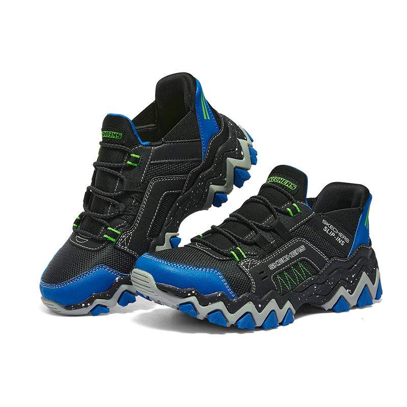 Skechers斯凯奇男童鞋新款运动风一脚蹬闪穿鞋休闲运动鞋403845L