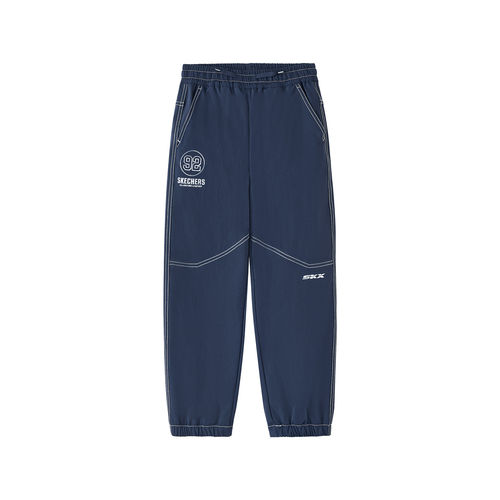 Skechers斯凯奇2026新款男童舒适休闲宽松透气梭织长裤L126B006