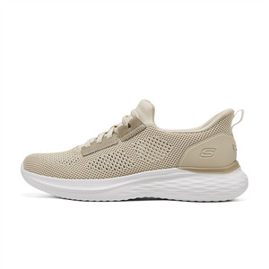 Skechers男鞋百搭简约轻质舒适一脚蹬回弹运动休闲鞋211109