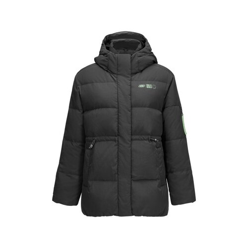 Skechers斯凯奇新款秋冬女士保暖连帽梭织中款羽绒服外套L424W172