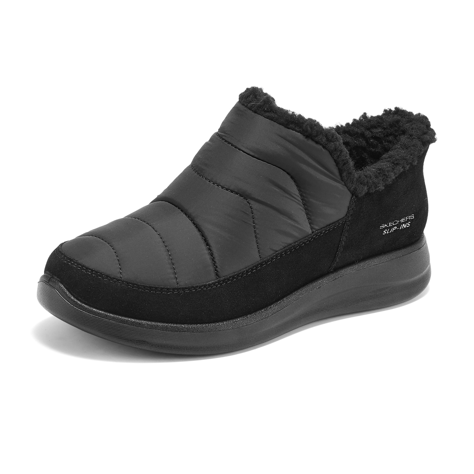 【闪穿鞋Slip-ins】Skechers斯凯奇女士秋冬加绒冬靴雪地靴168113