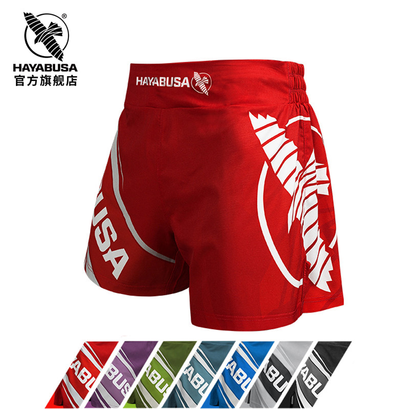 HAYABUSA 隼拳击短裤超轻男女mma格斗散打泰拳踢拳训练比赛短裤