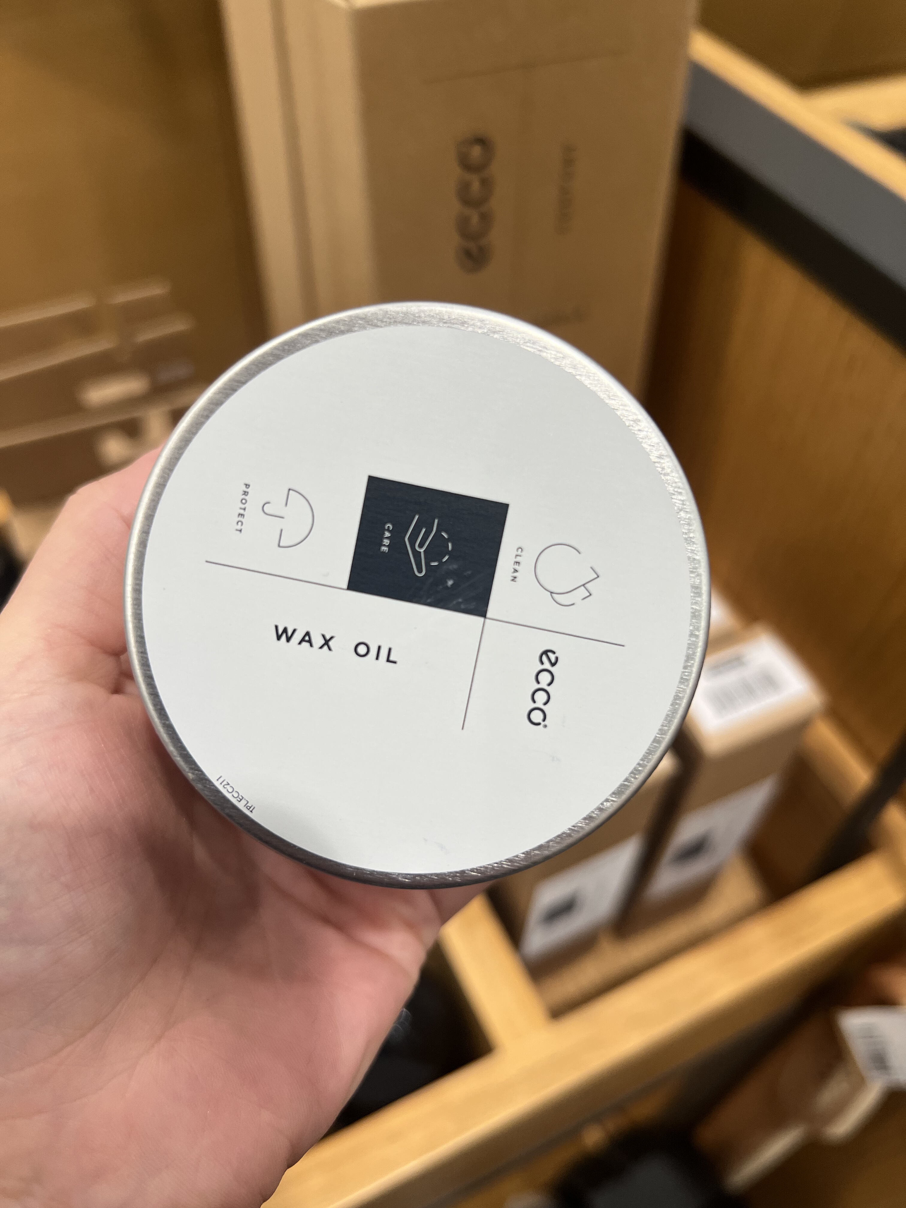 ECCO爱步无色鞋蜡9040112牦牛皮户外鞋高尔夫专用护理滋润保养
