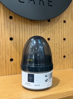 ECCO爱步皮革光亮剂黑色透明光面皮提亮鞋油正品9040117 60ml